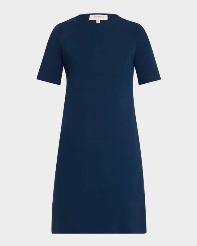 Short-Sleeve Knit Dress